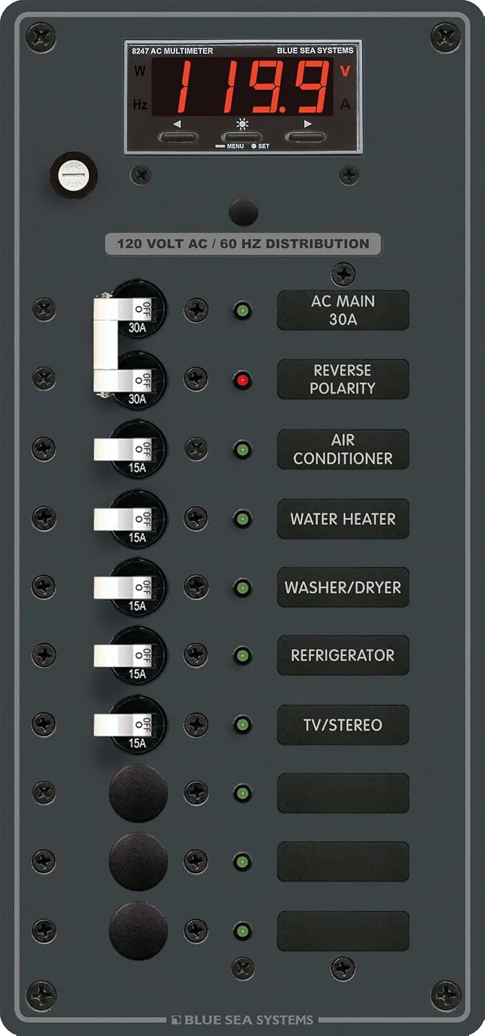 Blue Sea Systems 8406 AC Main + 8 Positions