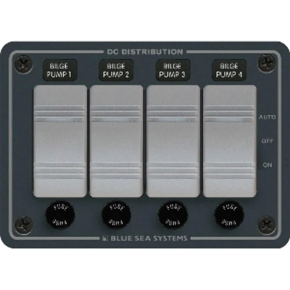 Blue Sea 8666 Contura 4 Bilge Pump Control Panel