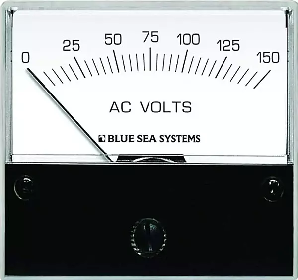 Blue Sea Systems 9353 AC Analog Voltmeter (0-150 Volts AC)