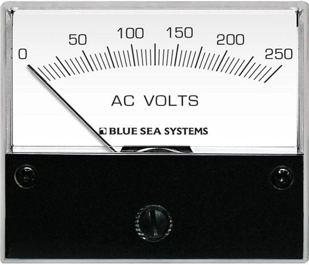 Blue Sea 9354 AC Analog Voltmeter 0-250 Volts AC