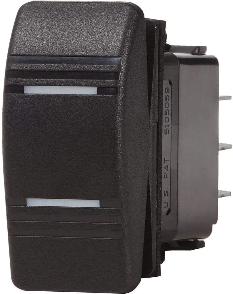 Blue Sea Contura Switch DPDT Black - ON-ON