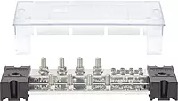Blue Sea PowerBar 1000 - 8 x 3/8" Studs w/Cover, 1000A