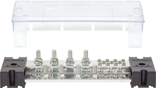 Blue Sea PowerBar 1000 - 8 x 3/8" Studs w/Cover, 1000A
