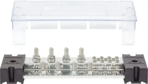 Blue Sea PowerBar 1000 - 8 x 3/8" Studs w/Cover, 1000A