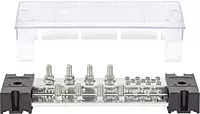 Blue Sea PowerBar 1000 - 8 x 3/8" Studs w/Cover, 1000A