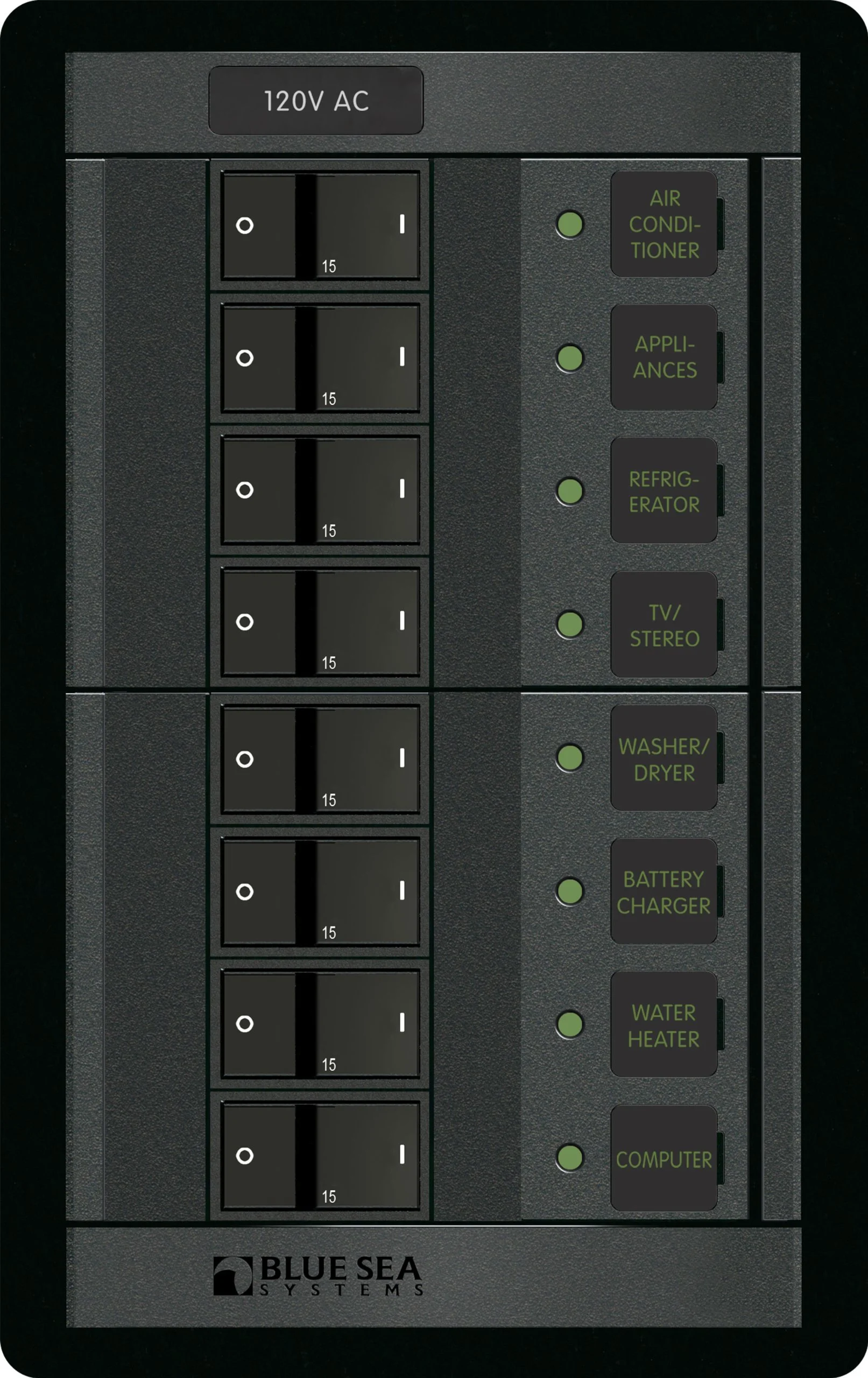 Blue Sea Systems 1228 120 Volt AC 8 Position