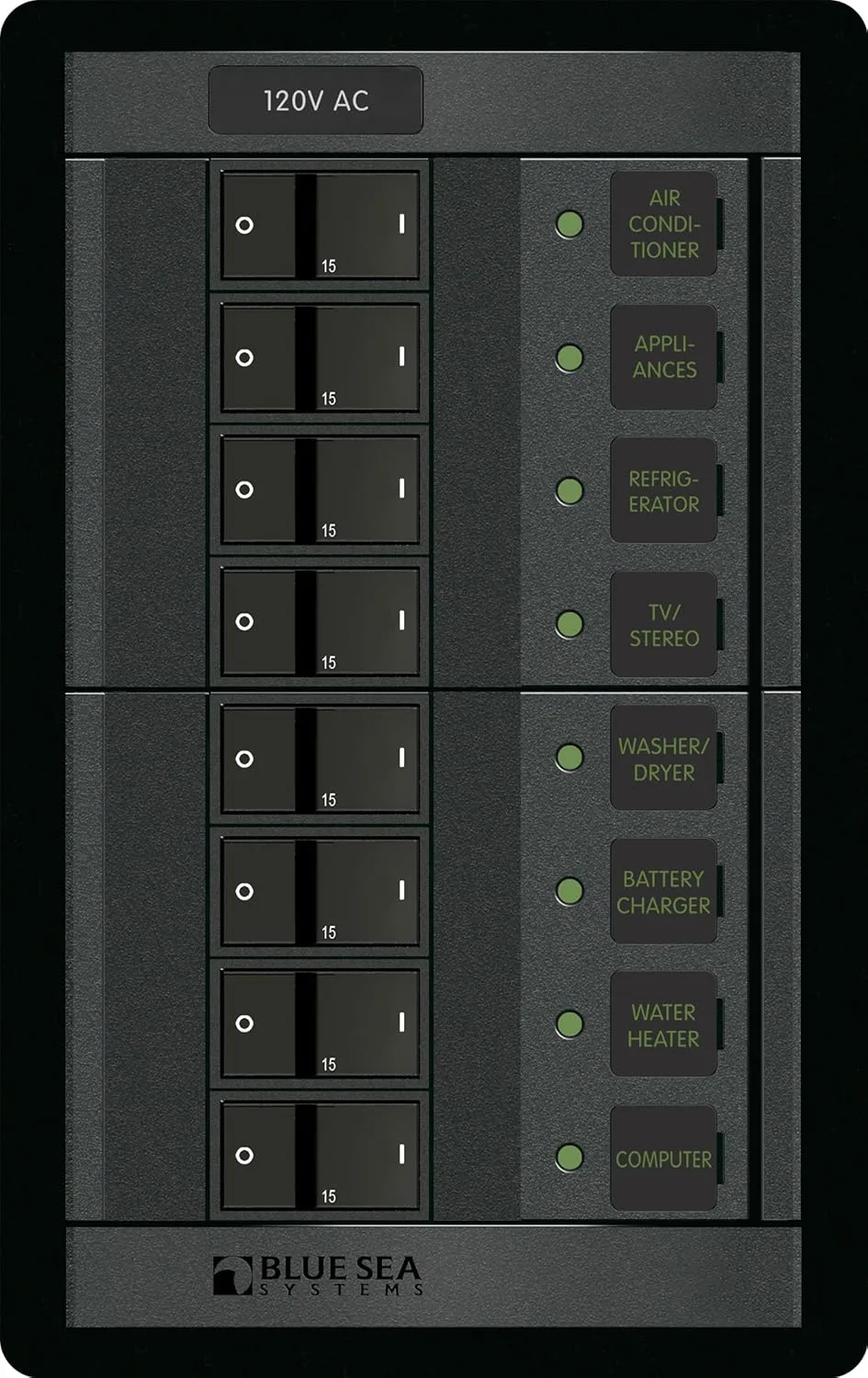 Blue Sea Systems 1228 120 Volt AC 8 Position