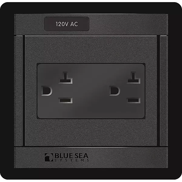 Blue Sea Systems 1479 360 Panel with 120V AC Dual Outlet