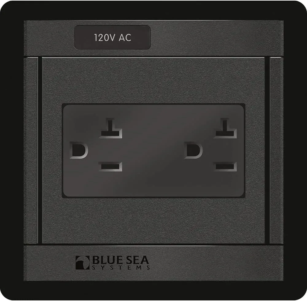 Blue Sea Systems 1479 360 Panel with 120V AC Dual Outlet