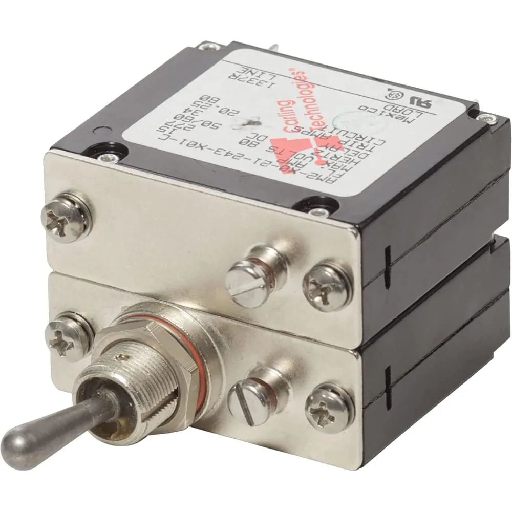 Breaker A-Mil 2-Pole Toggle AC/DC 15A