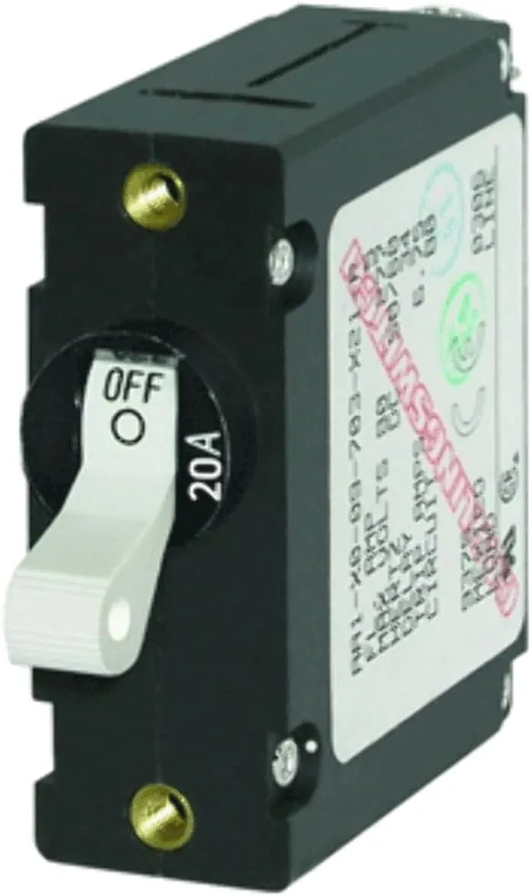 Blue Sea Systems Single Pole AC/DC Magnetic World Circuit Breaker