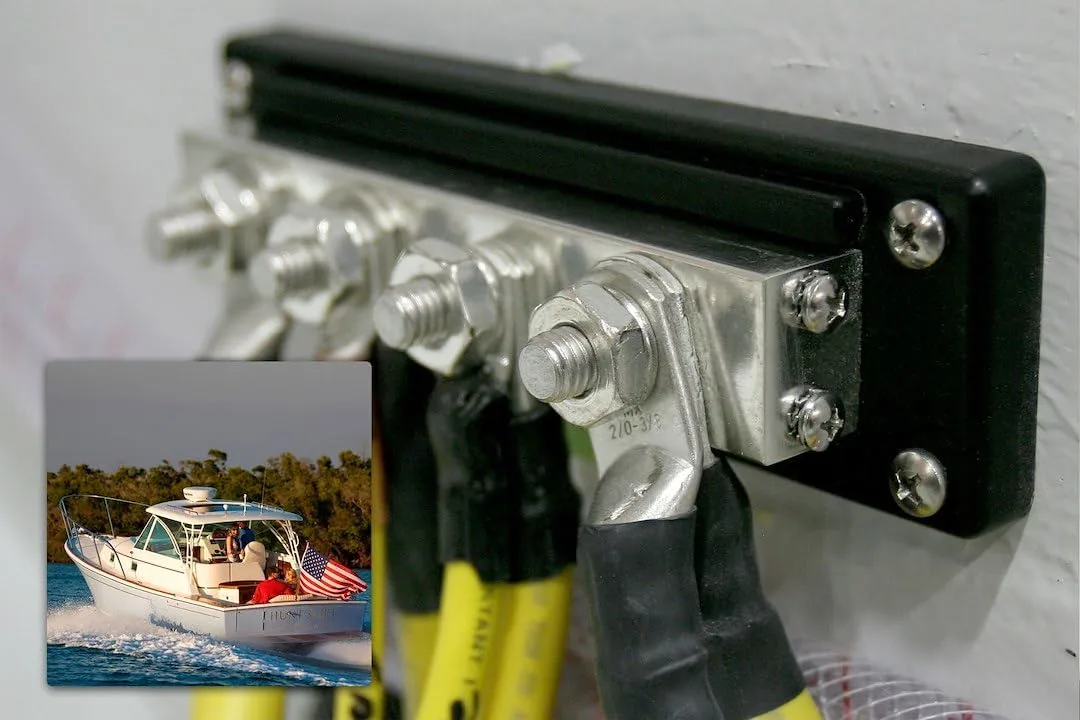 Blue Sea Systems 2104 PowerBar BusBar with Four 3/8, 600A