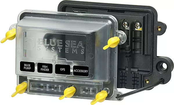 Blue Sea Systems 2356100 100A Water-Resistant Busbar, Manual Cover