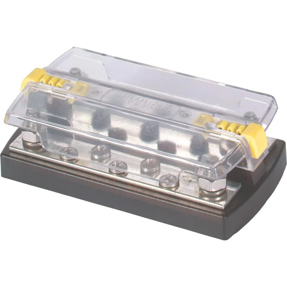 Blue Sea Systems 2723 DualBus 150A Common 4 x 5/16" Stud and 5 x 10-32 Screw Terminal