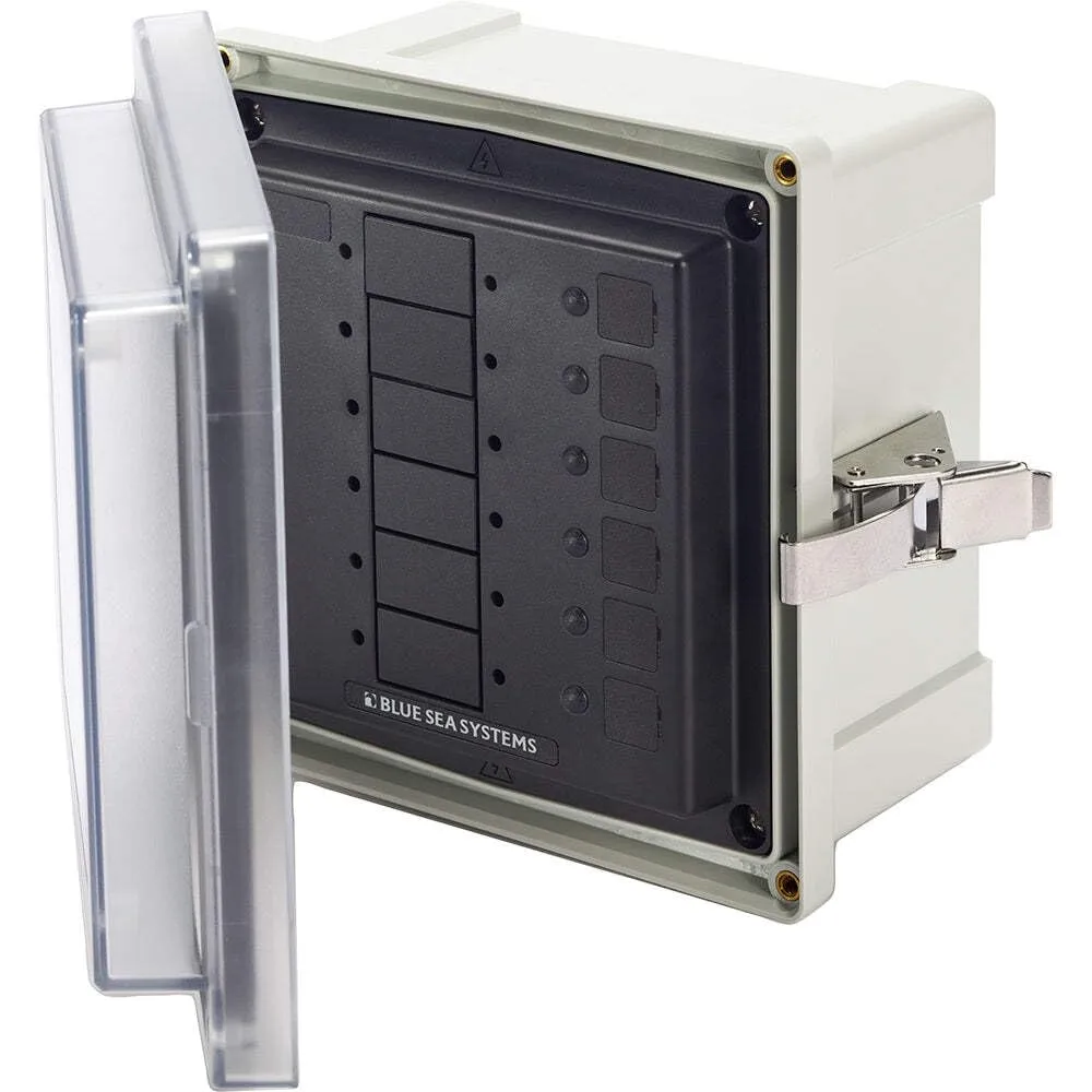 Blue Sea Systems 3113 6 Circuit Blank Surface Mount System Enclosure, Beige