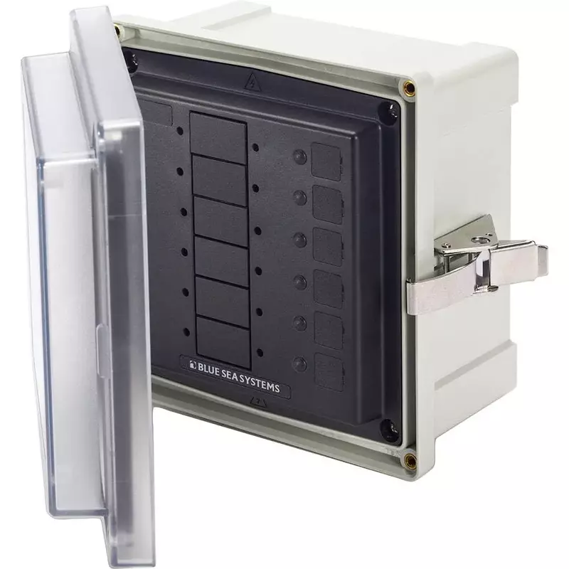 Blue Sea Systems 3113 6 Circuit Blank Surface Mount System Enclosure, Beige