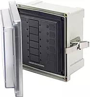 Blue Sea Systems 3113 6 Circuit Blank Surface Mount System Enclosure, Beige