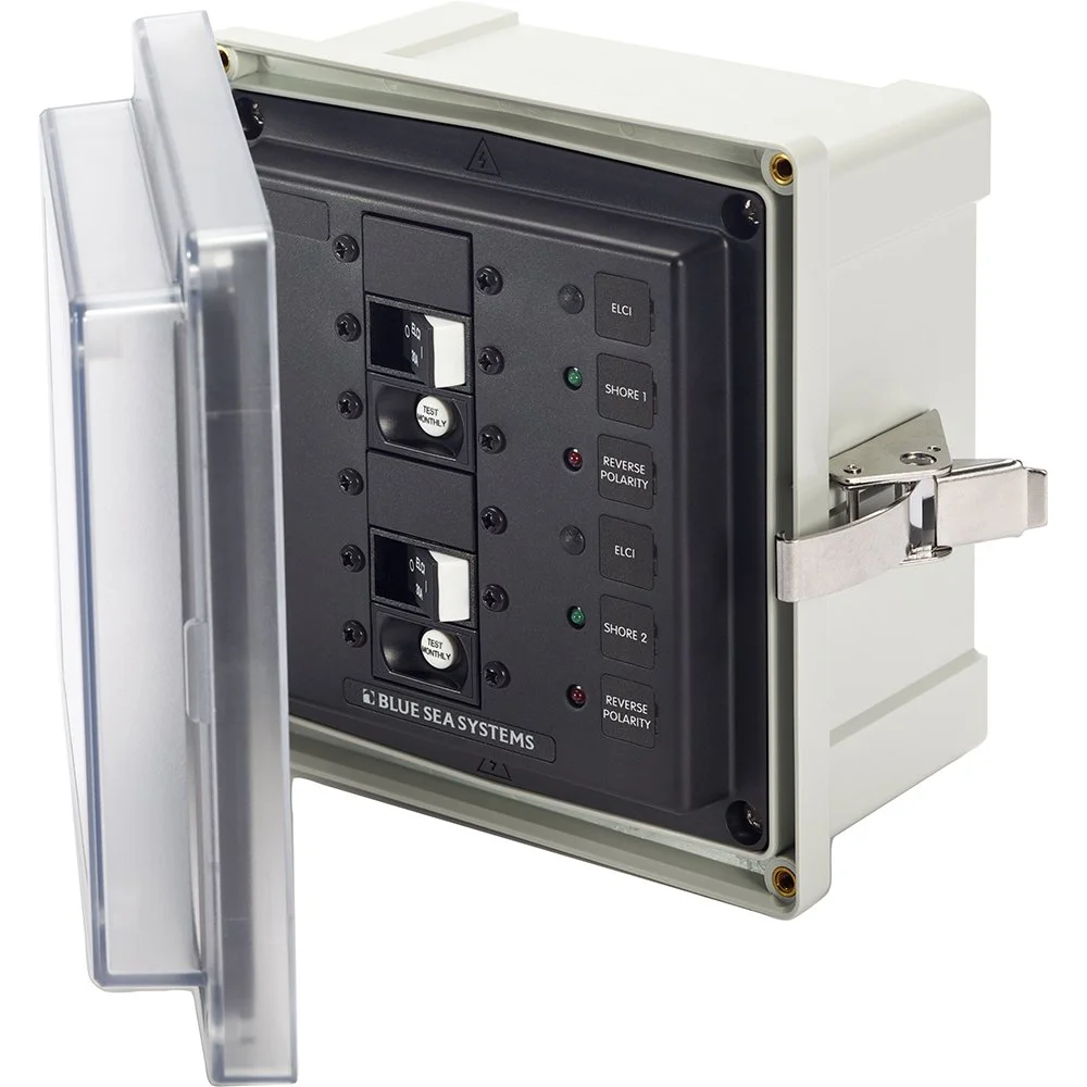 Blue Sea Systems 3117 120VAC ELCI 30A Dual Surface Mount System Enclosure