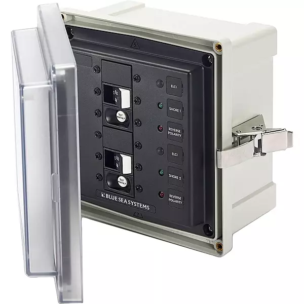 Blue Sea Systems 3117 120VAC ELCI 30A Dual Surface Mount System Enclosure