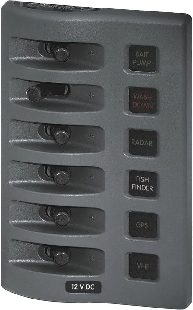 Blue Sea Systems WeatherDeck Waterproof Switch, Fuse & Circuit Breaker Panels