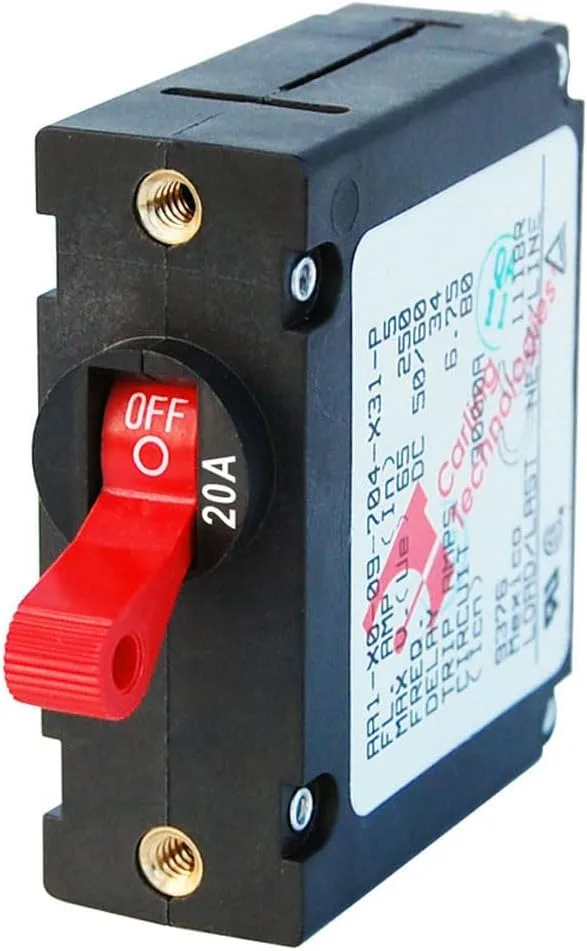 Blue Sea Systems Single Pole AC/DC Magnetic World Circuit Breaker