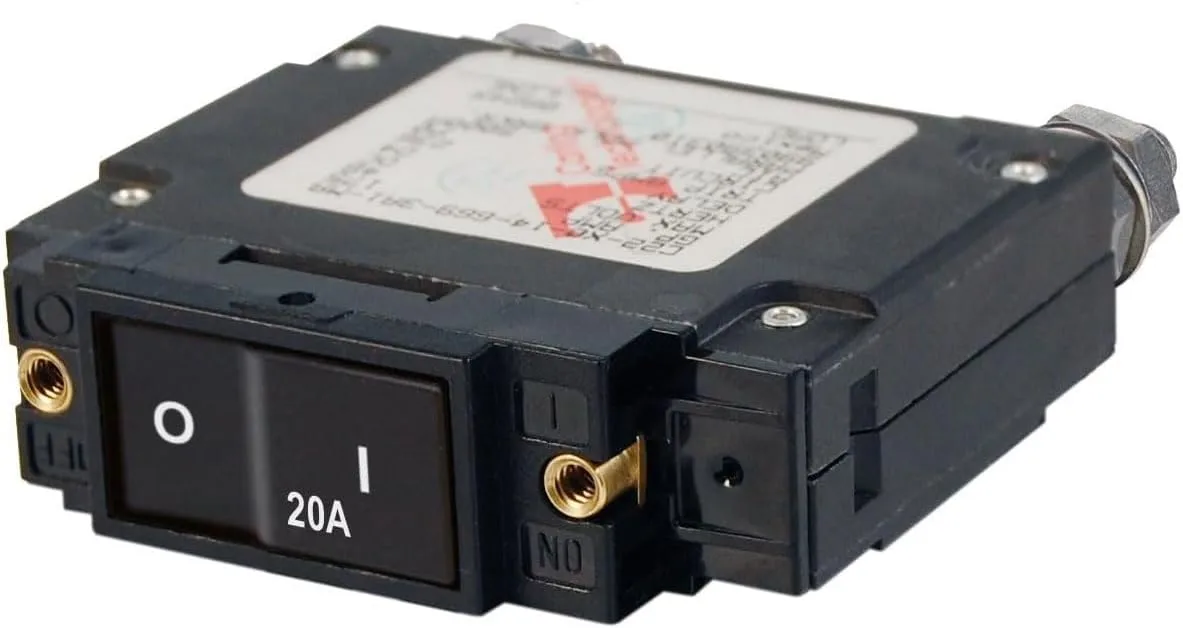 Blue Sea Systems C-Series Flat Rocker Circuit Breaker - Single Pole