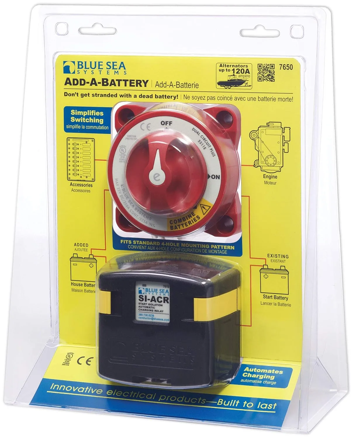 Blue Sea Systems 7650 Add-A-Battery Kit, Beige (7650-BSS) #23611