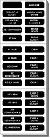 Blue Sea Systems 8067 AC Panel Extended 120 Label Set