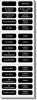 Blue Sea Systems 8067 AC Panel Extended 120 Label Set