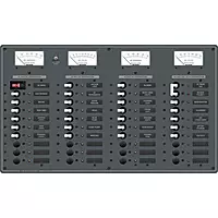 Blue Sea 8095 AC Main +8 Positions / DC Main +29 Positions Toggle Circuit Breaker Panel  (White Switches)