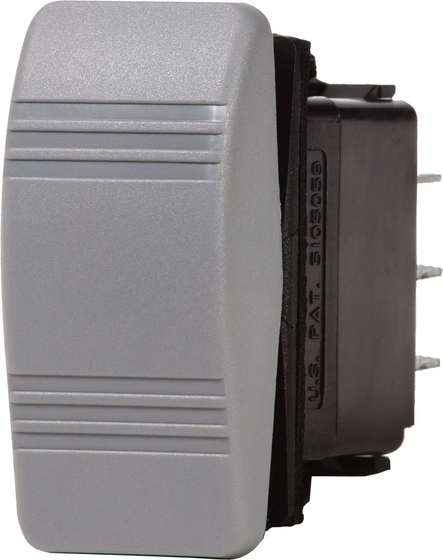 Blue Sea Systems 8222 Contura (ON)-OFF-(ON) DPDT Switch, Grey