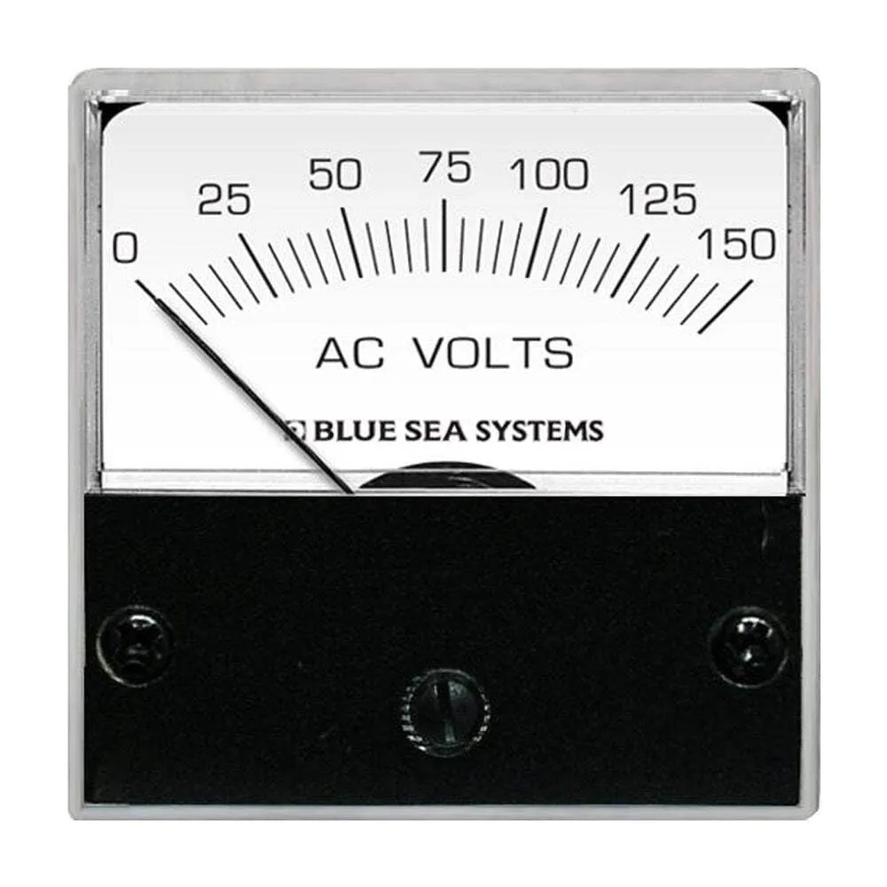 Blue Sea Systems 8244 AC Analog Micro Voltmeter, 2" Face, 0-150 Volts AC