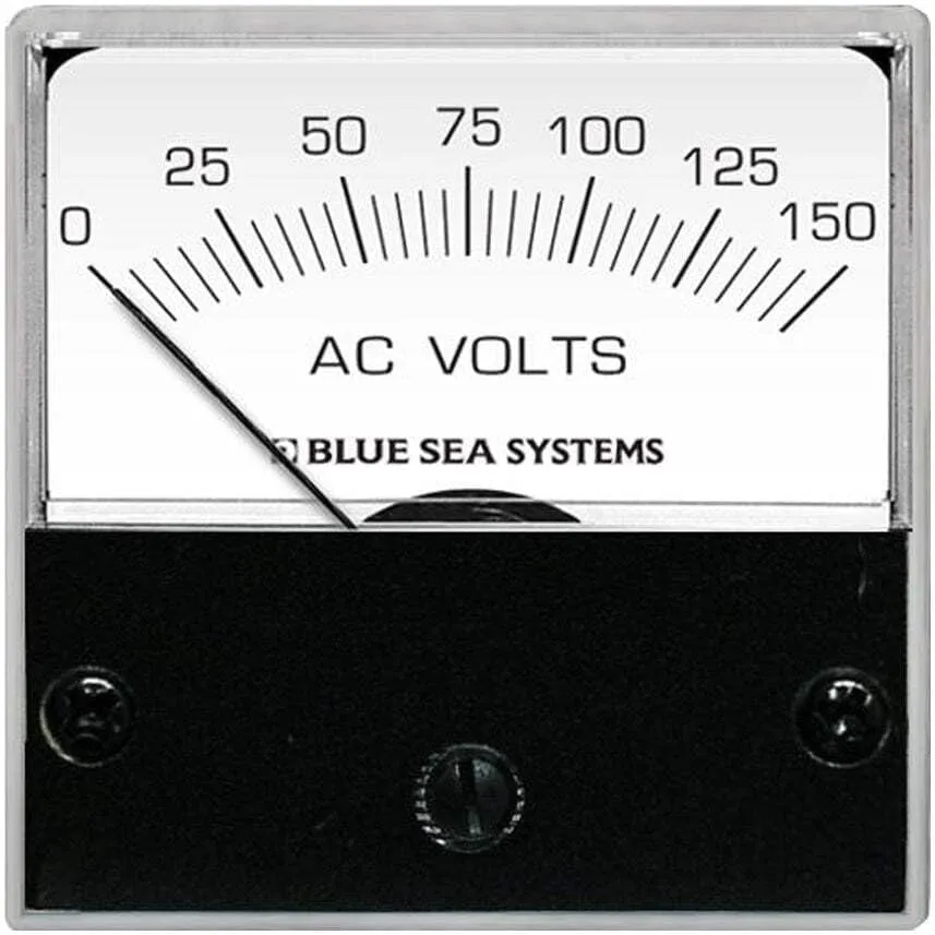 Blue Sea Systems 8244 AC Analog Micro Voltmeter, 2" Face, 0-150 Volts AC