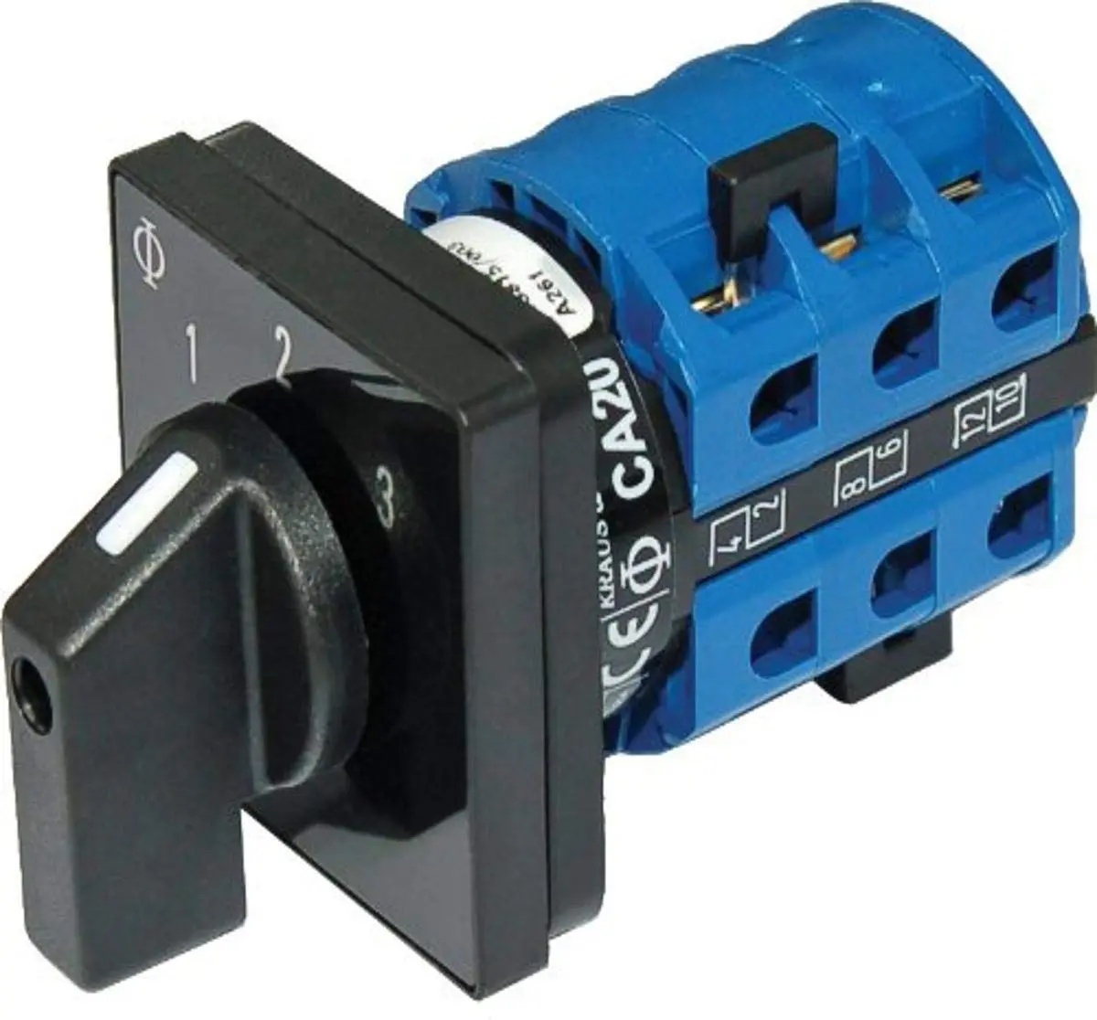 Blue Sea Systems 9010 AC Rotary Switch - OFF + 3 Positions 120V AC 30A, Beige