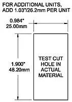 BLUE SEA SYSTEMS Contura Switch Mounting Panel