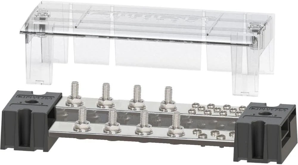 Blue Sea Systems 1992 PowerBar 1000 Stud with Cover, 8 x 5/16"