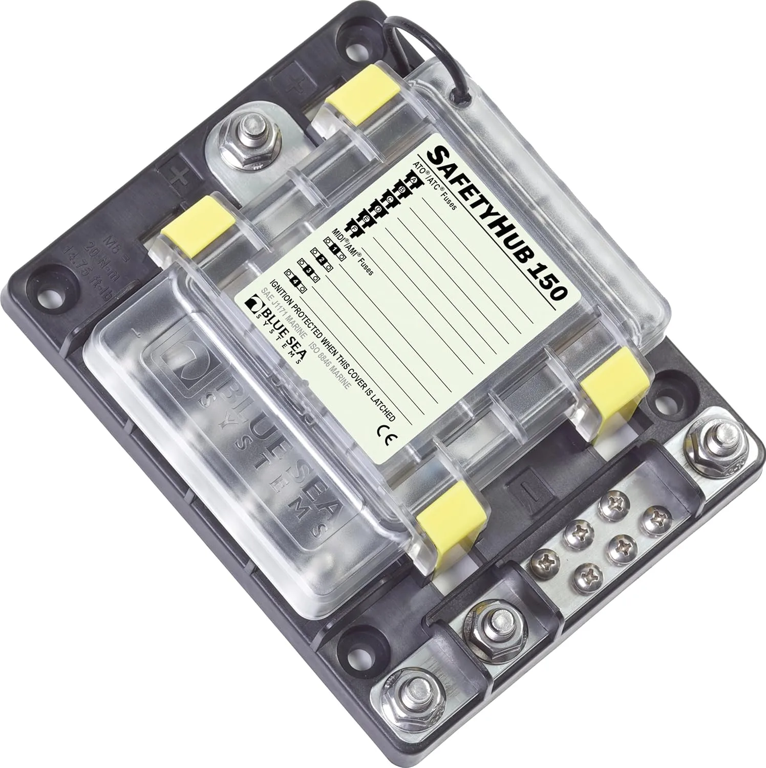 Blue Sea Systems 7748 SafetyHub 150 Ignition Protected Fuse Block