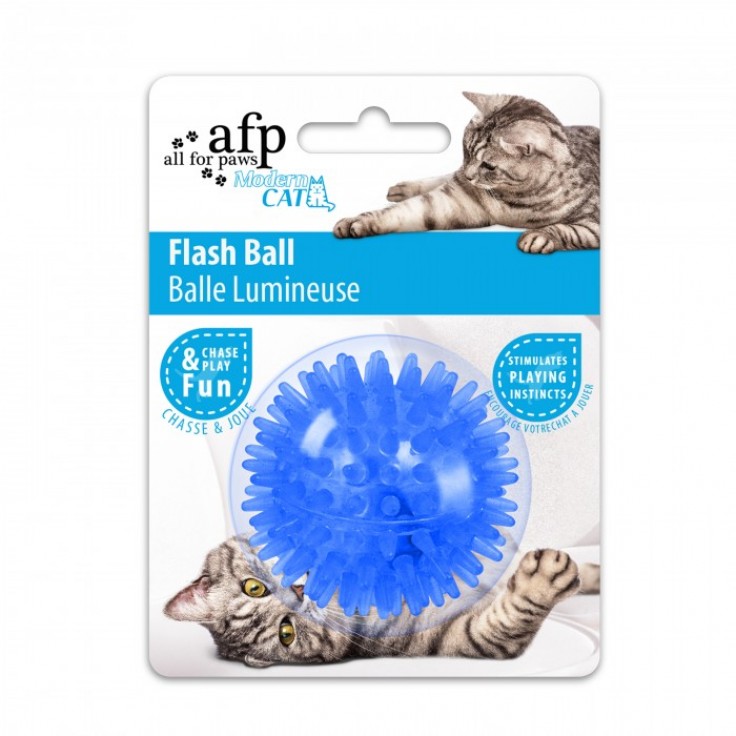 ALL FOR PAWS FLASH BALL - BLUE (CAT TOY) ALL FOR PAWS FLASH BALL - BLUE (CAT TOY)