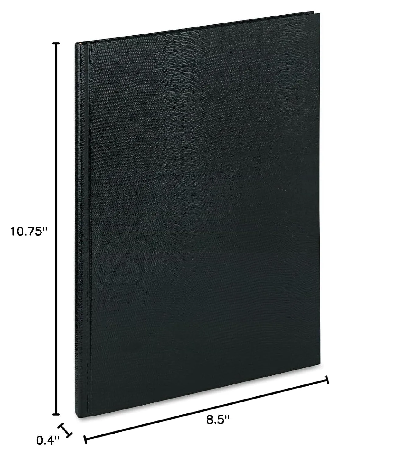 Blueline Executive Journal, 8 1/2in x 11in, College Ruled, 150 Pages, 50% Recycled, Black