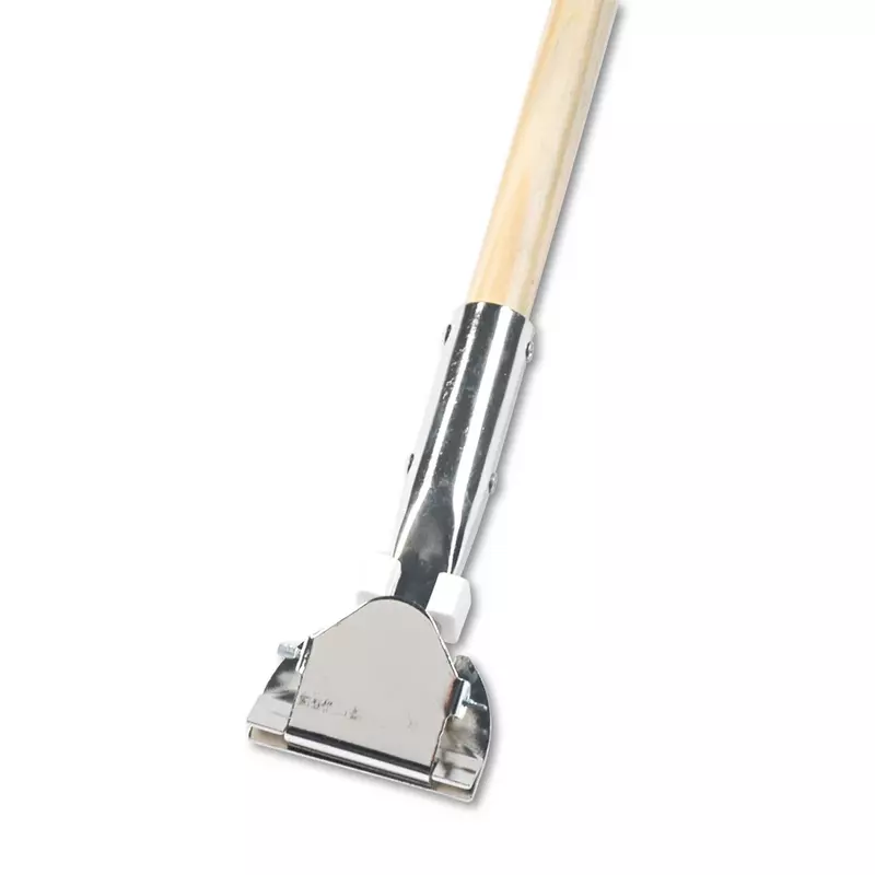 Boardwalk 1490 Clip-On Dust Mop Handle, Lacquered Wood, Swivel Head, 1" Dia. x 60in Long
