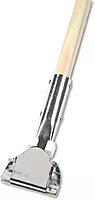 Boardwalk 1490 Clip-On Dust Mop Handle, Lacquered Wood, Swivel Head, 1" Dia. x 60in Long