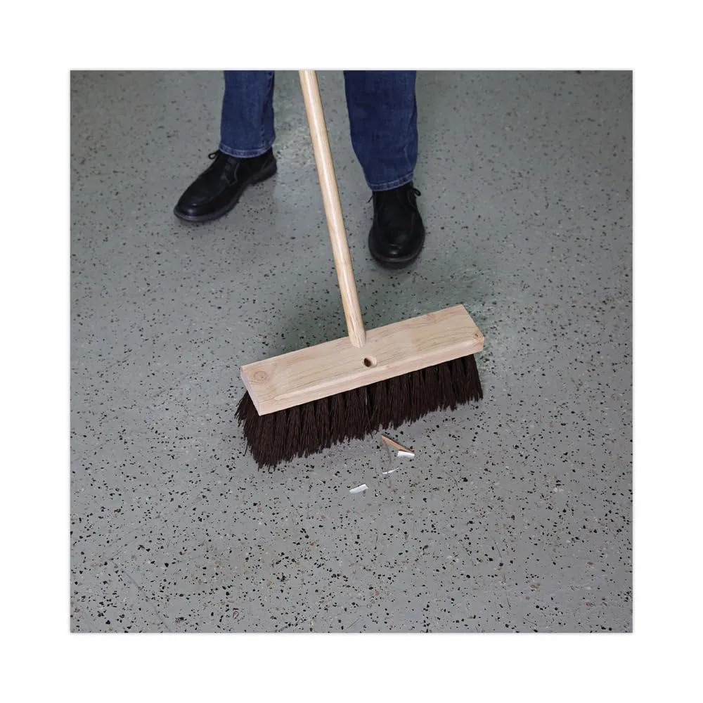 Boardwalk 73160 Street Broom Head, 16" Head, Polypropylene Bristles, Natural