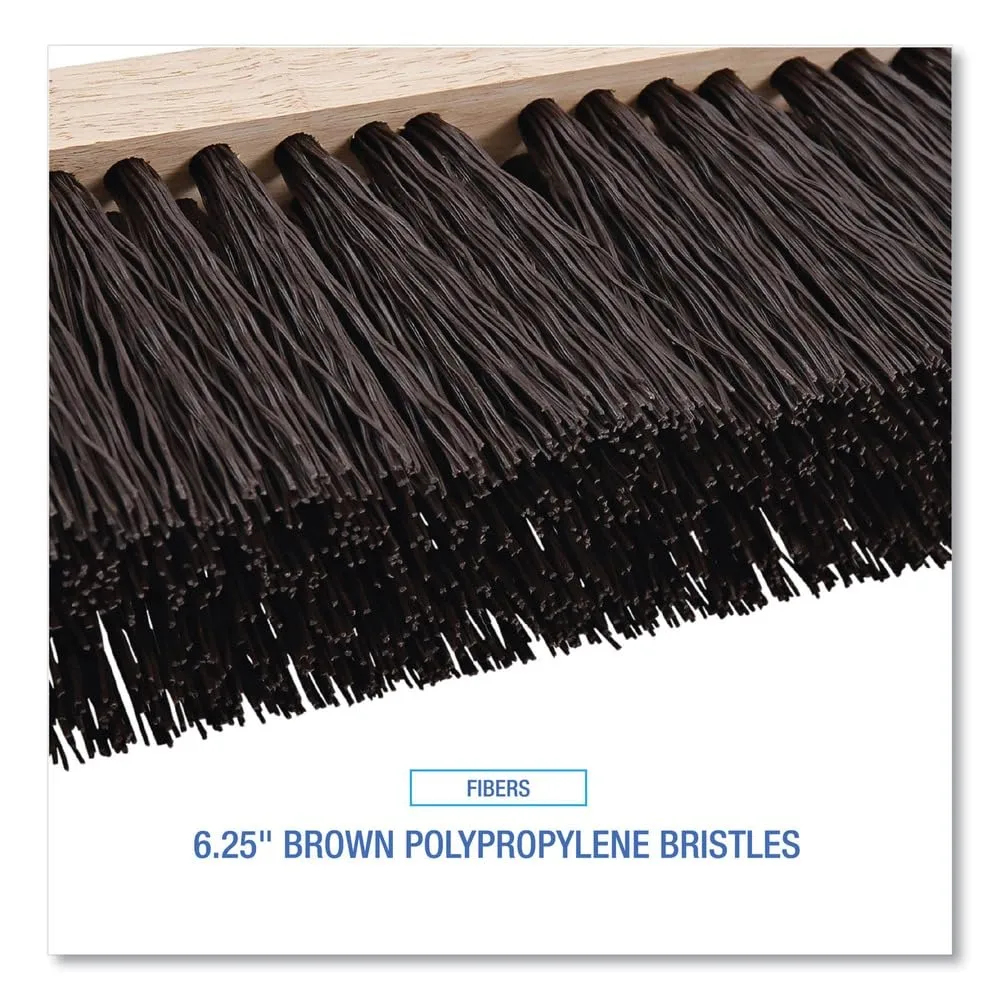 Boardwalk 73160 Street Broom Head, 16" Head, Polypropylene Bristles, Natural