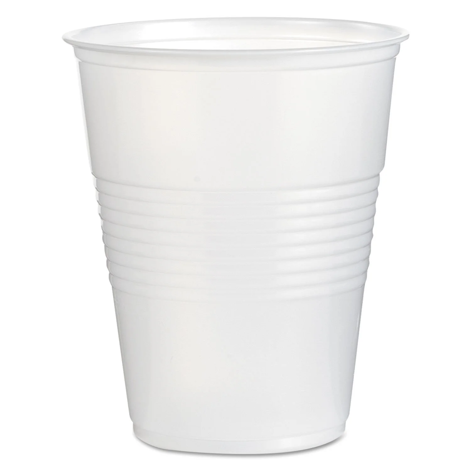 Boardwalk TRANSCUP16CT Translucent Plastic Cold Cups, 16oz, 50/Bag, 20 Bags/Carton