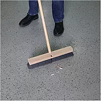 Boardwalk BWK20424 3 in. Flagged Polypropylene Bristles 24 in. Brush Floor Brush Head - Gray