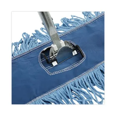 Boardwalk Zinc-Plated Clip-On Dust Mop Frame, 36in x 5in, Black