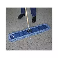 Boardwalk Zinc-Plated Clip-On Dust Mop Frame, 36in x 5in, Black