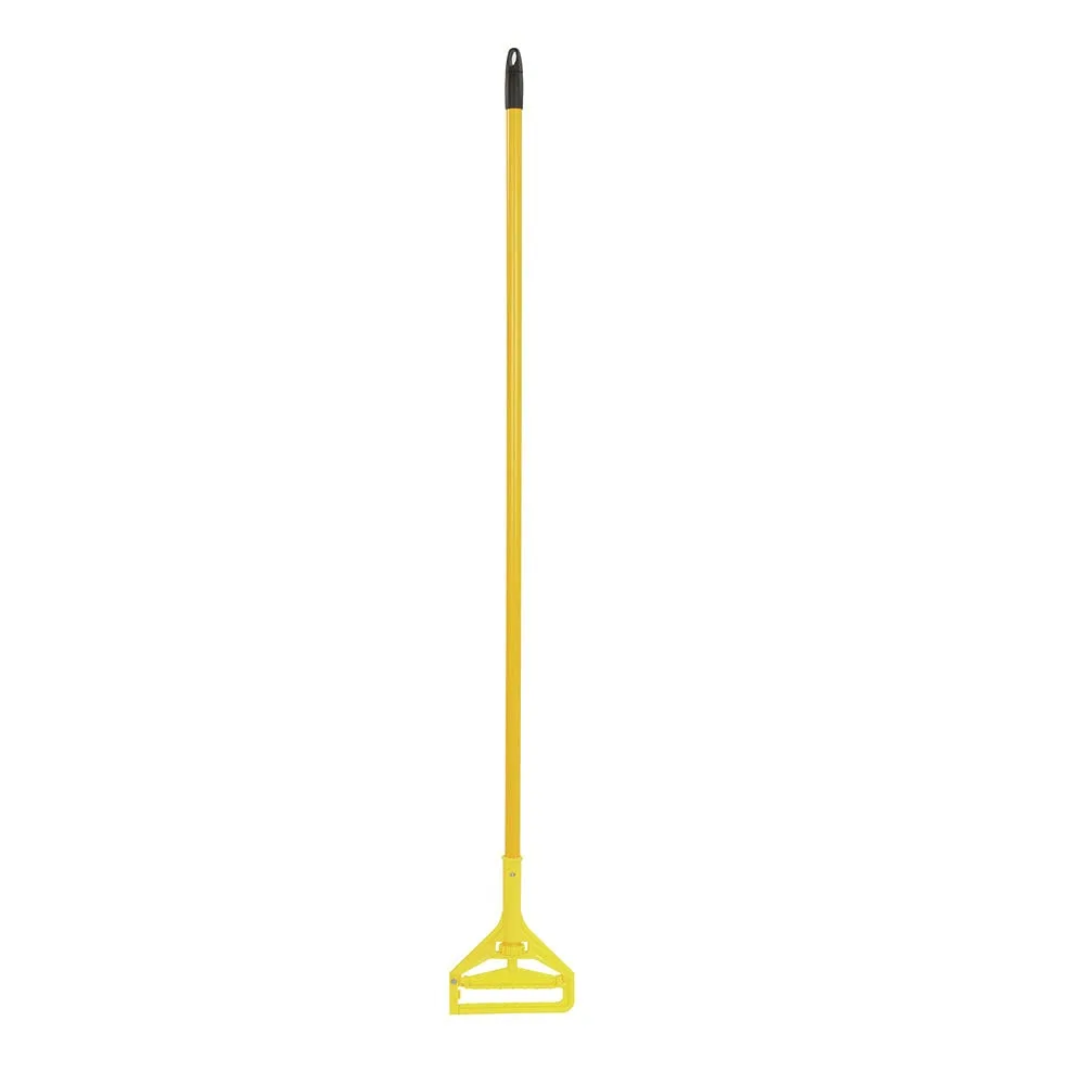 Boardwalk Quick-Change Side-Latch Mop-Head Handle, Yellow
