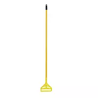Boardwalk Quick-Change Side-Latch Mop-Head Handle, Yellow