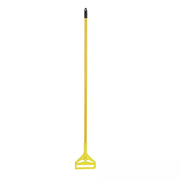 Boardwalk Quick-Change Side-Latch Mop-Head Handle, Yellow